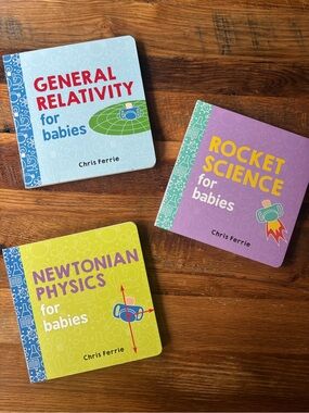 Baby Science Board Book Set - Green, Purple, Light Blue